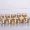 Round Cosmetic Gold Acrylic Jar 5ml For Cream